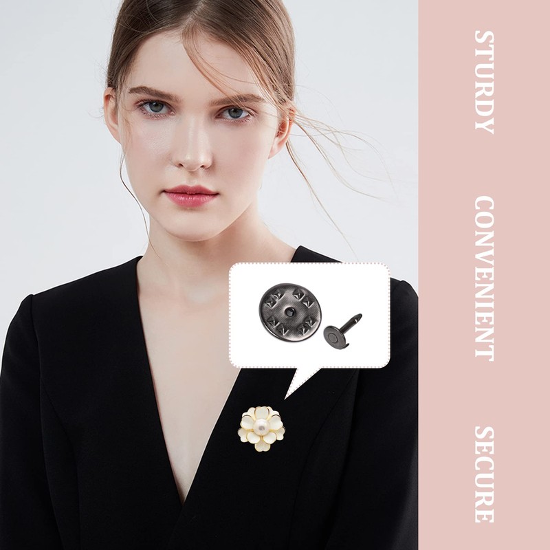 JANYUN 120 Pairs Silver Butterfly Clutch Tie Tacks Pin Back