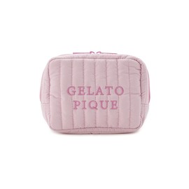 Gelato Pique PWGB254623 Quilted Logo Pouch, pink (PNK)