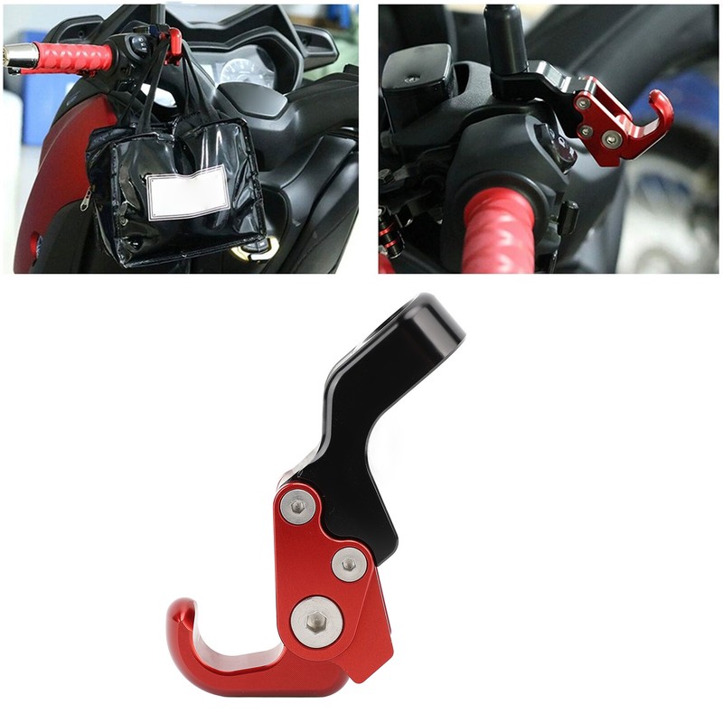 Motorcycle Luggage Bag Hook Hanger 10.5mm Aluminum Alloy Versatile Secure