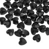 sourcing map 50Pcs Heart Rhinestones, 10mm Pointed Back Heart Glass