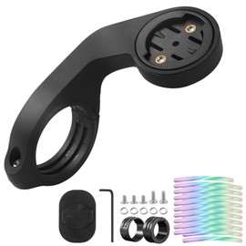Out Front Bike Mount for Garmin Edge 530 540 520 510 500 200 130 20 25 800 810 820 830 810 1000 1040 1030 Plus iGPSPORT XOSS G/G+ GPS Computer Road MTB Cycling Handlebar Holder with Glowing Stickers