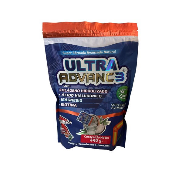 Ultra Advanc3 (440 g) colageno hidrolizado, magnesio, biotina, Ultra Advance 3