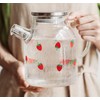 Glass Tea Kettle Strawberry Cute Design Glass Teapot Glass Pitcher