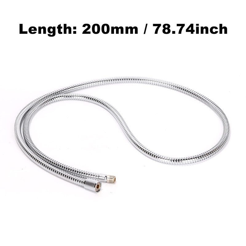 Ruimou Kitchen Faucet Pull Out Hose Stainless Steel Plated(M15&G1/2) 78inch