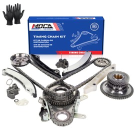 MOCA Timing Chain Kit Timing Idler Sprocket Compatible with 2002-2003 for Dodge Ram 1500 3.7L, 2002-2003 for Jeep Liberty 3.7L VIN Code "K" (JETC Cam Gear)