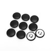 10PCS Faux Leather Covered Buttons, 0.98" Large Round Botones Para