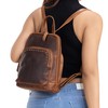 Lady Conceal Concealed Carry Abby Tactical Leather Backpack with Holster