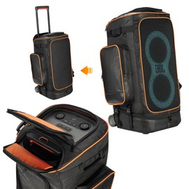 Jeachan Rugged Speaker Bag Carry Case Compatible With JBL Party Box 320, Portable Carry Bag Backpack