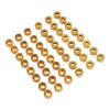 Unbranded Topper Engine Bolts Cover Kit Gold For Harley Touring