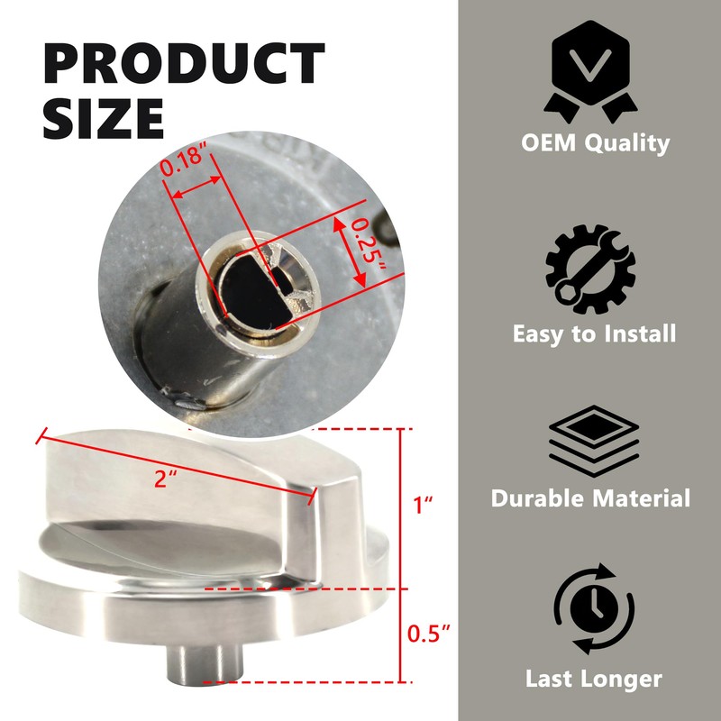 ZNTVW 813396 Stove Knob Dial Gas Control Assembly Compatible with