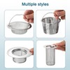 sourcing map 2Pcs Kitchen Sink Drain, Stainless Steel Kitchen Sink