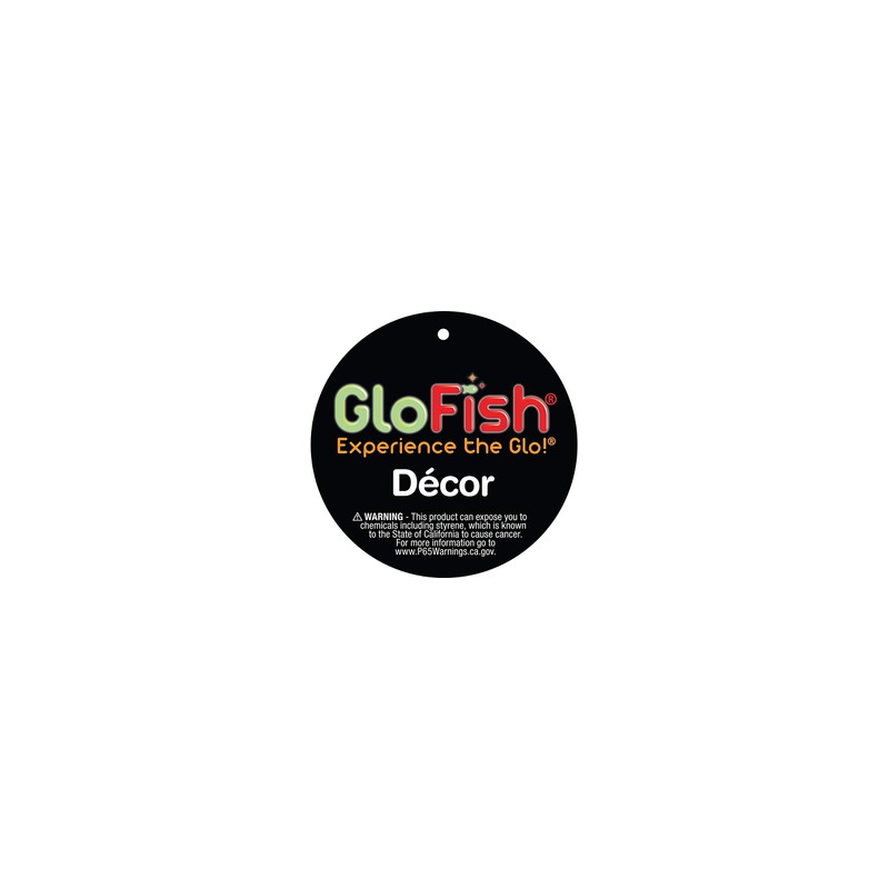 GloFish Plant Aquarium Décor, Purple And White Medium, Fluorescent Under