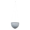 Scheurich Hanging Pot Ceramic Hanging Basket Dark Stone 18cm Diameter