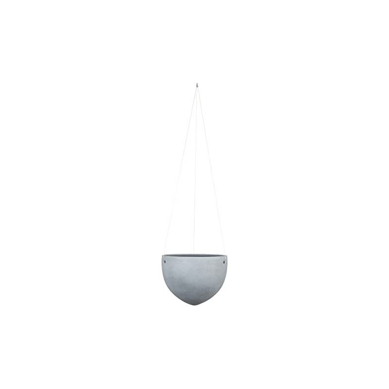 Scheurich Hanging Pot Ceramic Hanging Basket Dark Stone 18cm Diameter