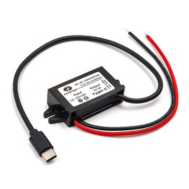 VOANZO 12V to USB Adapter 24/12 to 5V Type C Voltage Regulator for Mobile Phones Tablet PCs Laptops Car Recorders Navigators 5V Electronic Devices