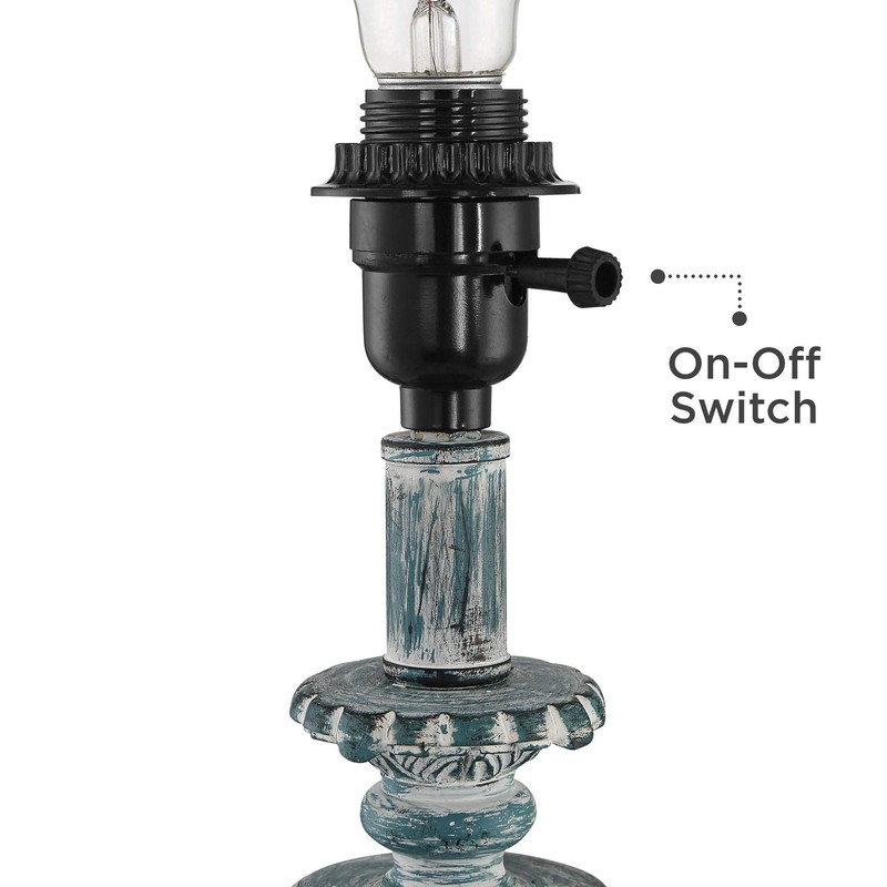 Regency Hill Cali Traditional Vintage Accent Table Lamps 19" High