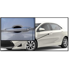 Cupeez for Cars Flat Black Auto Accessory Car Door Handle Scratchs Guards Protector Fits Toyota Corolla (4pk)