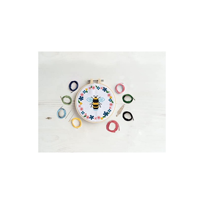 Cross Stitch Craft Kit Set, Bee, DIY Craft, Make Your
