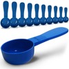 10pc Kit, RE-GEN 10ml Reusable Short Handle Plastic Measuring Spoon
