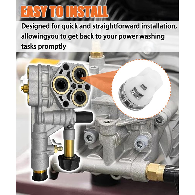 6-Pack Pressure Washer Pump Check Valves Kit With O-Rings Fits