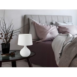 Reality Leuchten Martin R50371001 Table Lamp Ceramic E14 20 x 20 x 29 cm White
