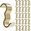 25 Pack Molding Hooks,Steel Picture Rail Hangers Hooks,Wide Picture Rail