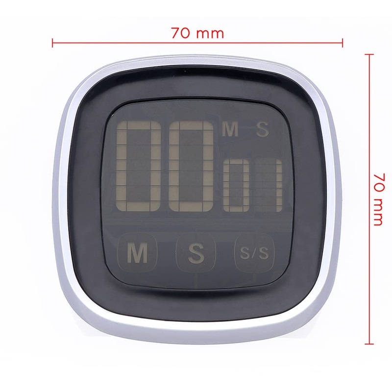 MPM Digital Kitchen Stopwatch Made of Plastic, Countdown Timer, with