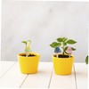 Mipcase 3pcs Ceramic Mushroom Lawn Decor Gradient Outdoor Mushroom Ornament