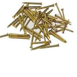 Brass Nails - Pure Brass Fastening Nails. Commonly used in high-end places like villas, wooden boards, temples (18mm100pcs)