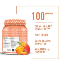 BioSteel Hydration Mix, Great Tasting Hydration with Zero Sugar, and No Artificial Flavours or Preservatives, Peach Mango Flavour, 100 Servings per Tub