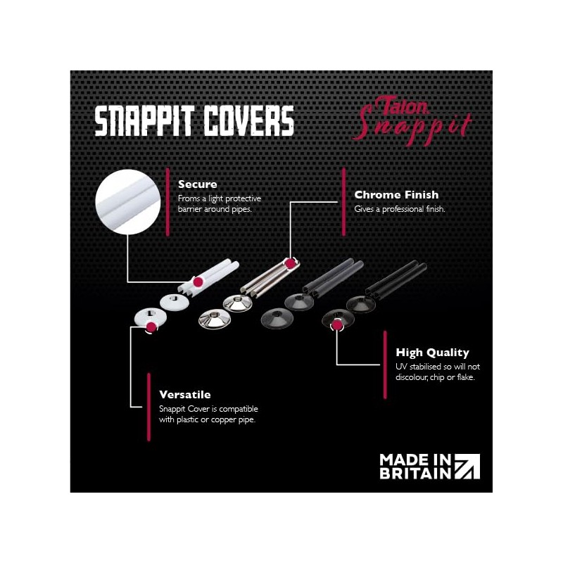 Talon - Snappit - Anthracite Grey Pipe Cover - Pipe
