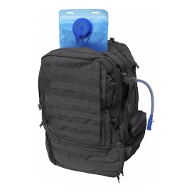 World Famous Sports Mochila Bolsa Táctica Grande Negra Asalto 3 Días Wfs