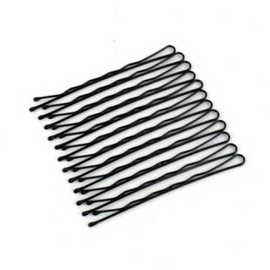 JQ Black bobby pins 24P hair fixing pins hair clips hair bobby pins fixing pins hair accessories / 검정색 실핀 24P 머리고정핀 머리삔 헤어실핀 고정삔 헤어액세서리