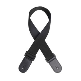rockson Heavy Duty 2 Piece Guitar Bass Strap Round Black
