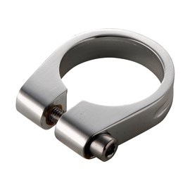kalloy SC-100 Seat Clamp, Aluminum, Bicycle, Clamp Diameter: 13.9 inches (34.9 mm), Silver, Bolt Tightening, Road Mountain, Cross Bike, Cycling, *Please check the tightening torque