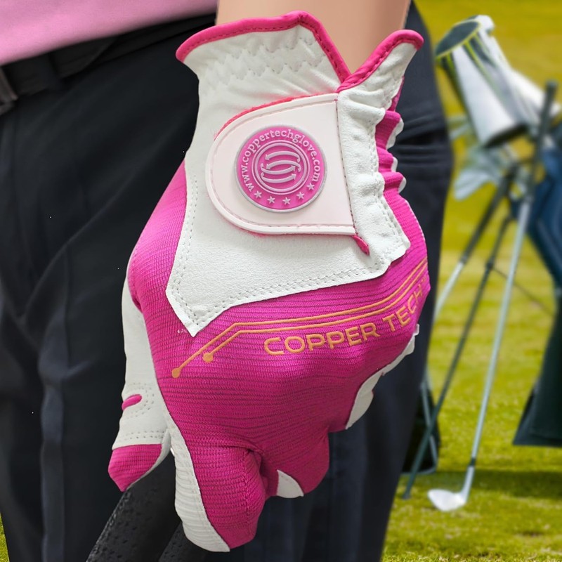 Copper Tech Ladies Golf Gloves 2 Pack - 100% AAA