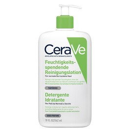 CeraVe Moisturising Cleansing Lotion for Face and Body, Normal to Dry Skin, with Hyaluronic Acid and 3 Essential Ceramides, 1x 562 ml