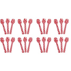 Candy Cane Peppermint Spoons - Edible Spoons - Hot Chocolate and Coffee - Bulk Children Christmas Favors, Birthday Goody Bag Filler, Stocking Stuffers (24 Spoons)