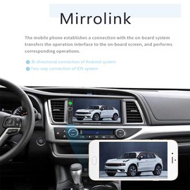 EKAT Double Din Car Stereo Receiver Bluetooth 7 Inch Touch Screen Car Radio Head Unit MP5 Video Digital Player Support Mirror Link TF FM AUX USB + Backup Camera and Remote Control
