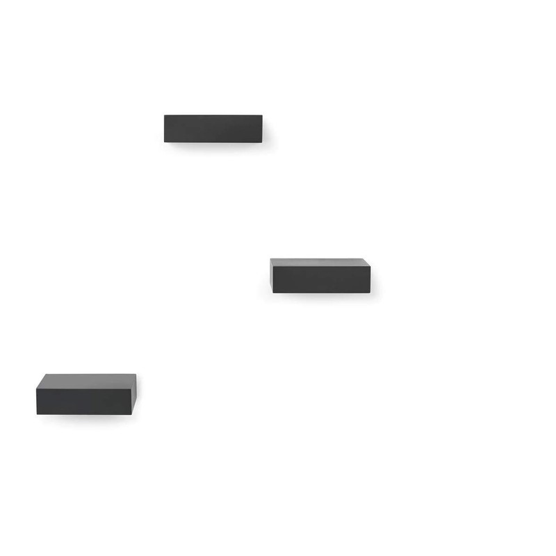 Umbra 325560-040 Showcase Shelves Set Gallery Display, Floating Wall Shelf