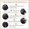 Easyouth Brown Micro Ring Extensions Highlighted Micro Ring Real Hair