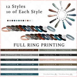 Unittype 120 Pcs Bible Verse Bracelets Inspirational Christian Keychain Silicone Christian Bracelets Motivational Keychain Faith Hope Belief Bible Verse Wristbands for School Gifts (Classic Color)