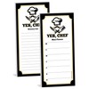 Guajolote Prints Funny Yes Chef Meal Planner and Grocery List,