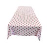 Backdrop King Inc, Square Polka Dot Poly Cotton Tablecloth. (Fuchsia