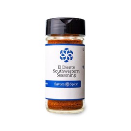 Savory Spice El Diente Southwestern Seasoning - Tex-Mex Seasoning Blend for Fajitas & Tacos | Add Tex-Mex Flavor & Spices to Chicken, Steak, Pork, Fish or Rice (1 Cup Bag - Net: 4.5 oz)