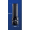 LJK Lampara Táctica Recargable Con Zoom 4 Modos Mini 3000