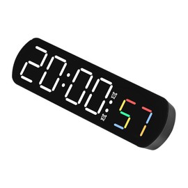 ULTECHNOVO LED Digital Alarm Clock USB Powered Clock for Bedroom Office Multi Function Temperature Display Numbers for Easy Reading for Home Hotel