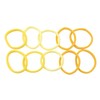 Mytoptrendz® 10 pcs Soft Jersey Endless Hair Elastics Bobbles Bands