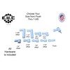 Window Screen Clips / “White” Plastic (Choose Your Size! /Size
