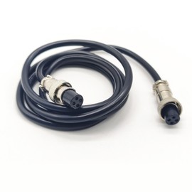 GX12 4 Pin Cable Double Female Head Aviation Cordset, GX12 4 Pin Panel Mount Circular Metal Aviation Connector Adapter Female to Female（5Meter）